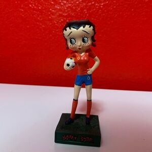 Soccer Player Betty Boop Collectable Figurine